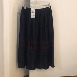 Zara Pleated Midi Skirt